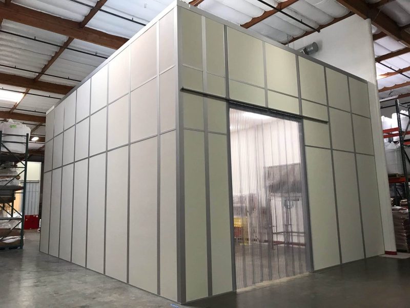 Large custom machine enclosure made in the USA by Machineenclosure.com for CMM CNC LASER AND Router