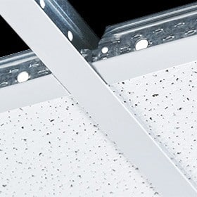 Fissured Commercial Grid Ceiling (Standard)
